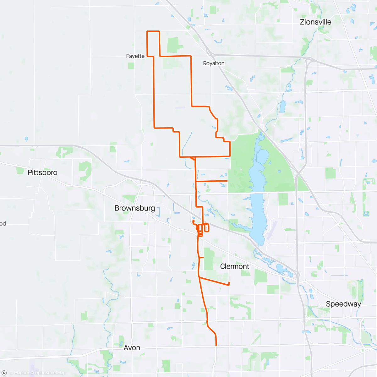 Map of the activity, More two-wheel knee PT. 9weeks in and feeling good about it.