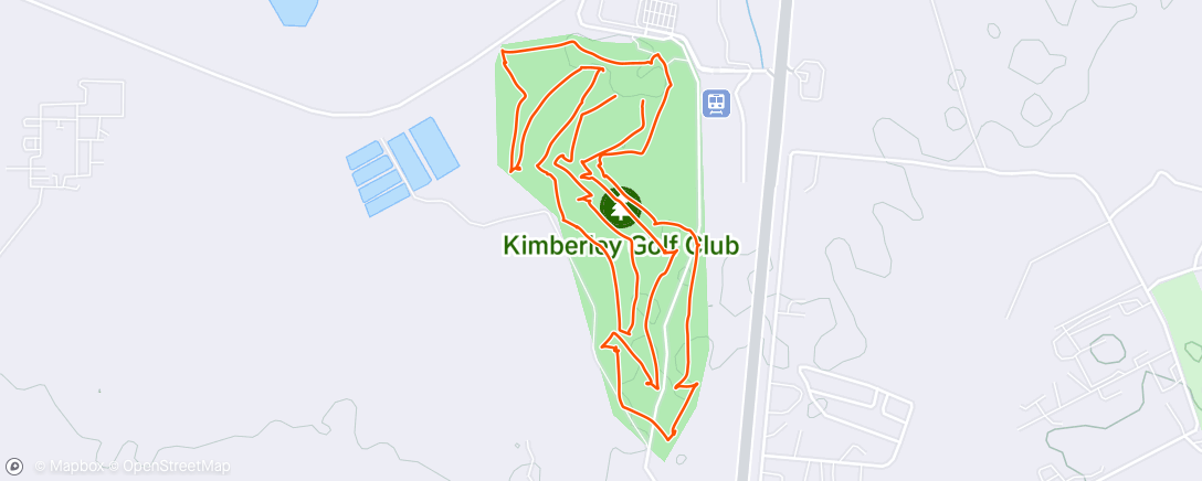 Map of the activity, Lunch Golf