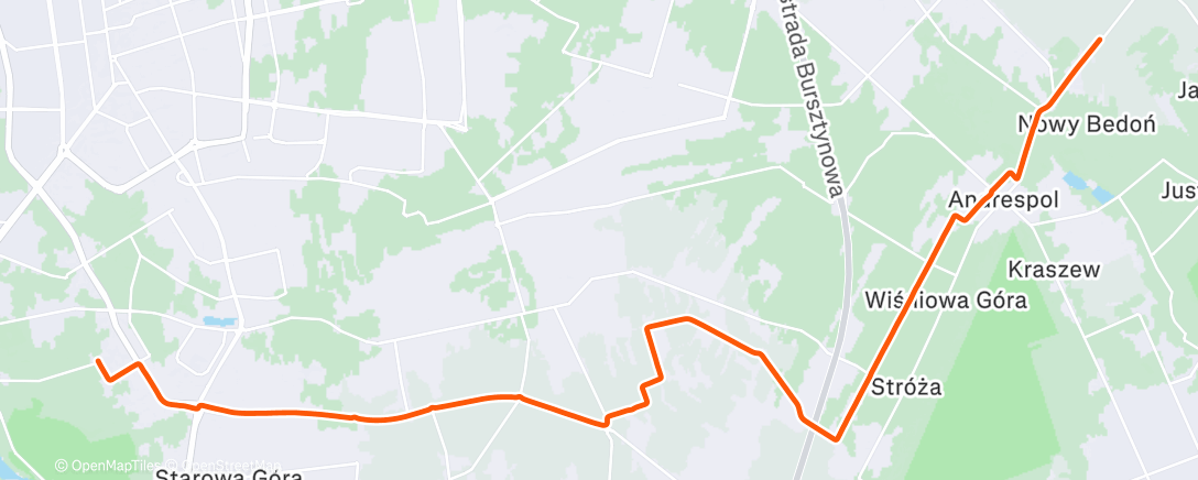 Карта физической активности (Evening Ride)