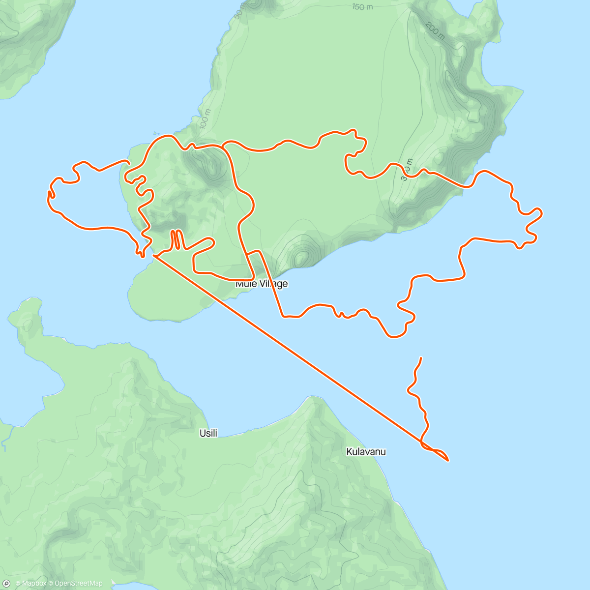 Map of the activity, Endurance with Jacques