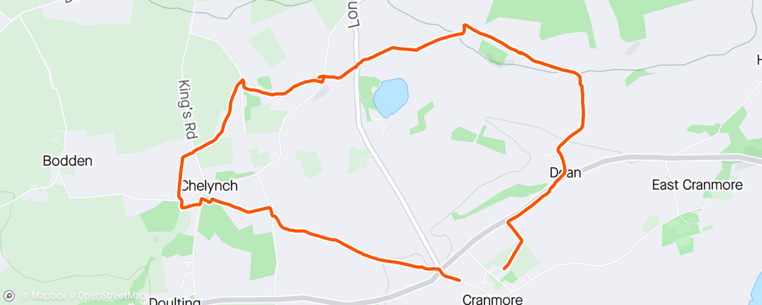 Map of the activity, FACOFF East Cranmore.