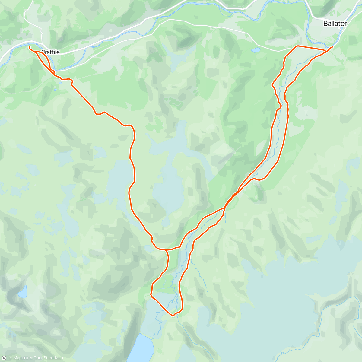 Map of the activity, Gravel Ride with Linds - Ballater_Balmoral Rtn