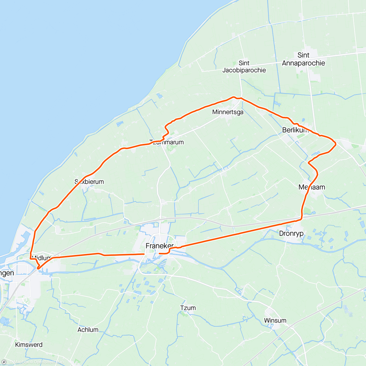 Map of the activity, Beestje wer fan stâl