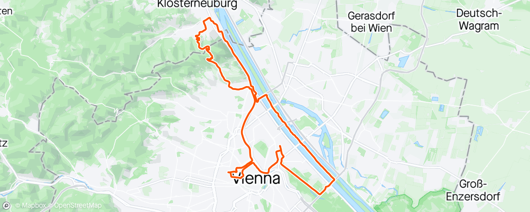 Map of the activity, Unknown race - cheering at start parcours