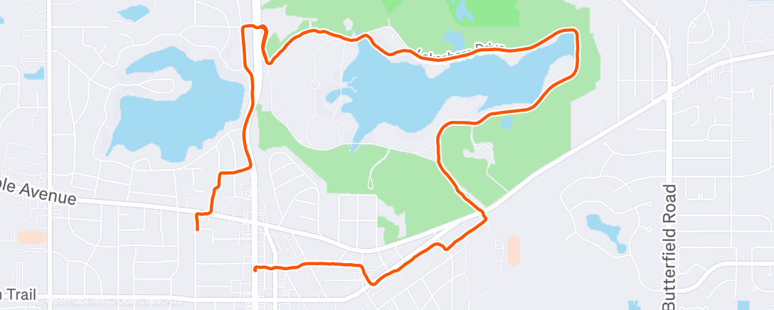 Карта физической активности (Morning Run)