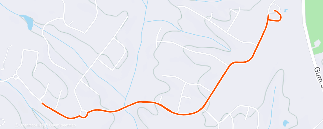 Map of the activity, Morning Run