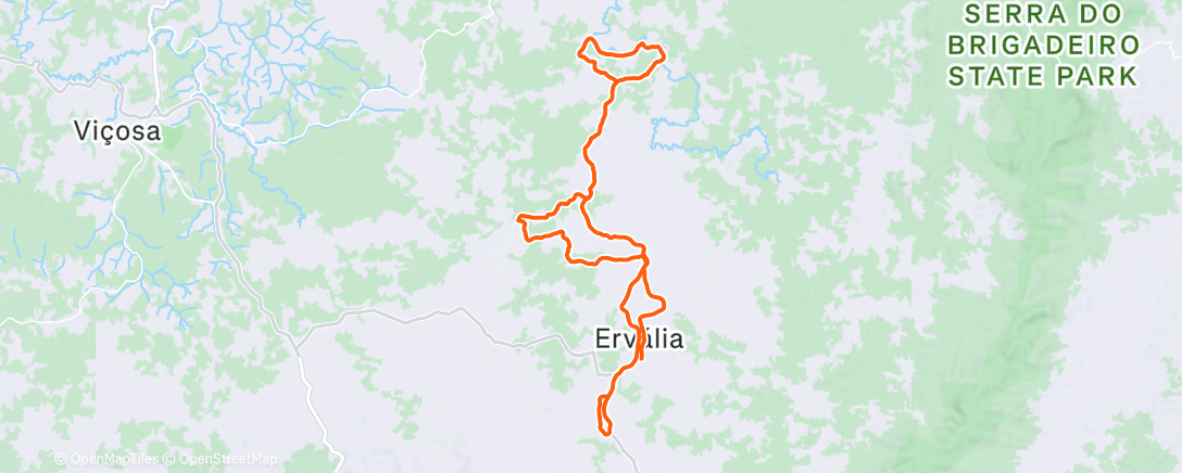 Map of the activity, Afternoon Ride