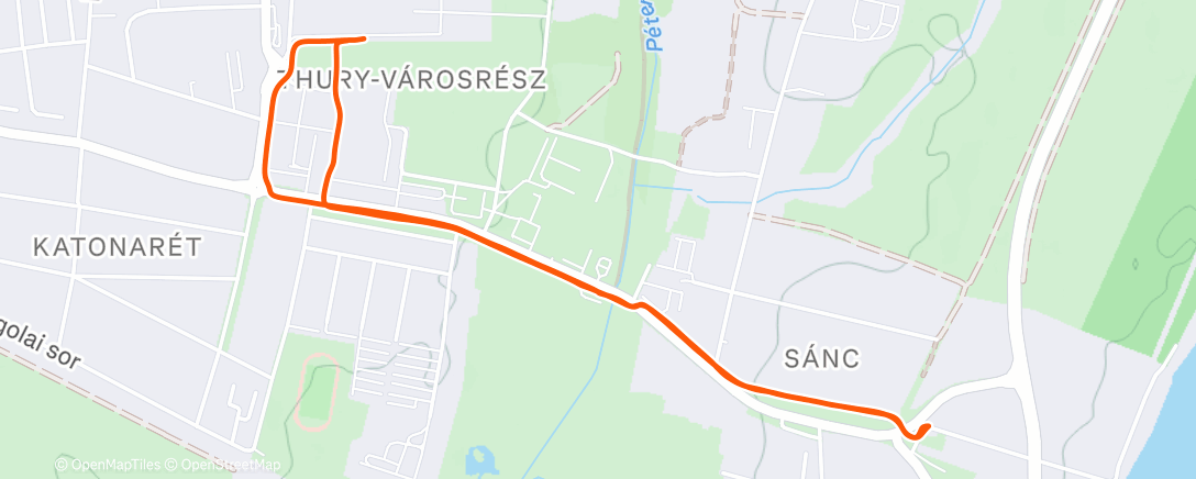 Map of the activity, Afternoon Walk