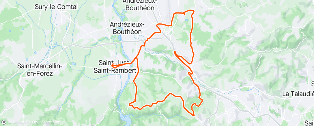 Map of the activity, PR de lenteur