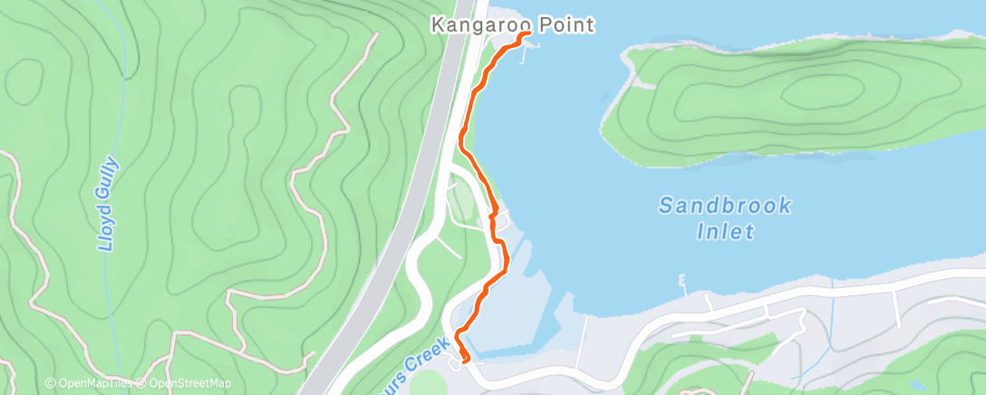 Map of the activity, Afternoon Walk