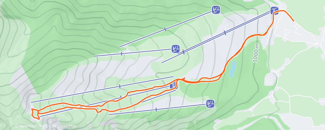 Карта физической активности (Morning Backcountry Ski)