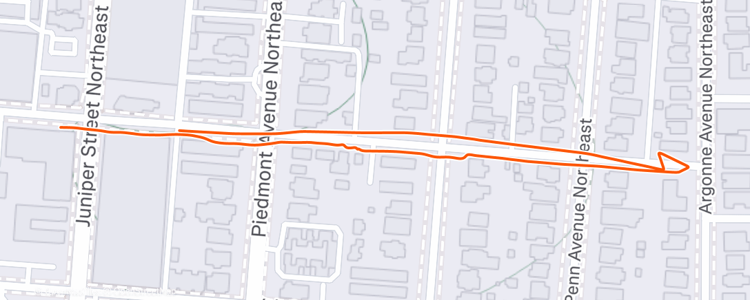 Map of the activity, Morning Walk