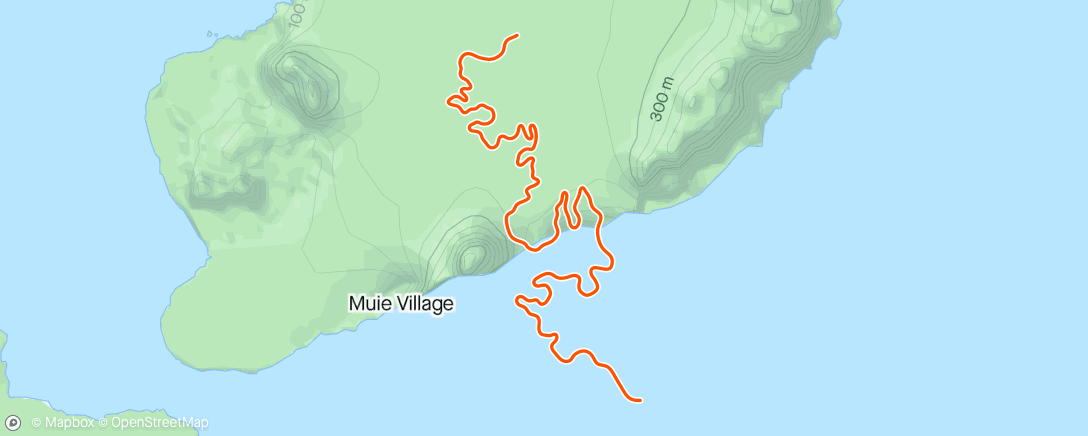 「Zwift - Jurassic Coast in Watopia」活動的地圖