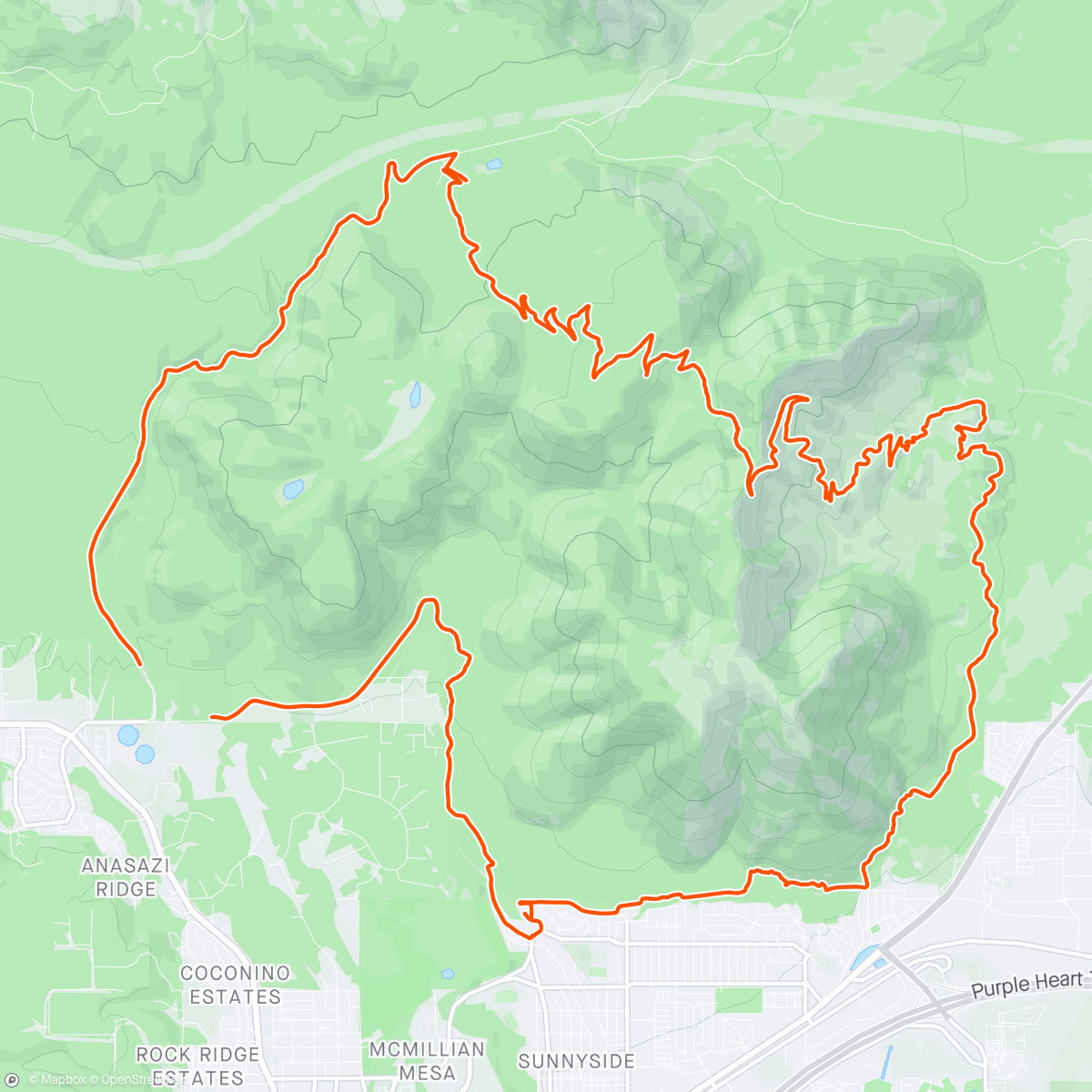 Mapa de la actividad, Flagstaff - Exploring Elden