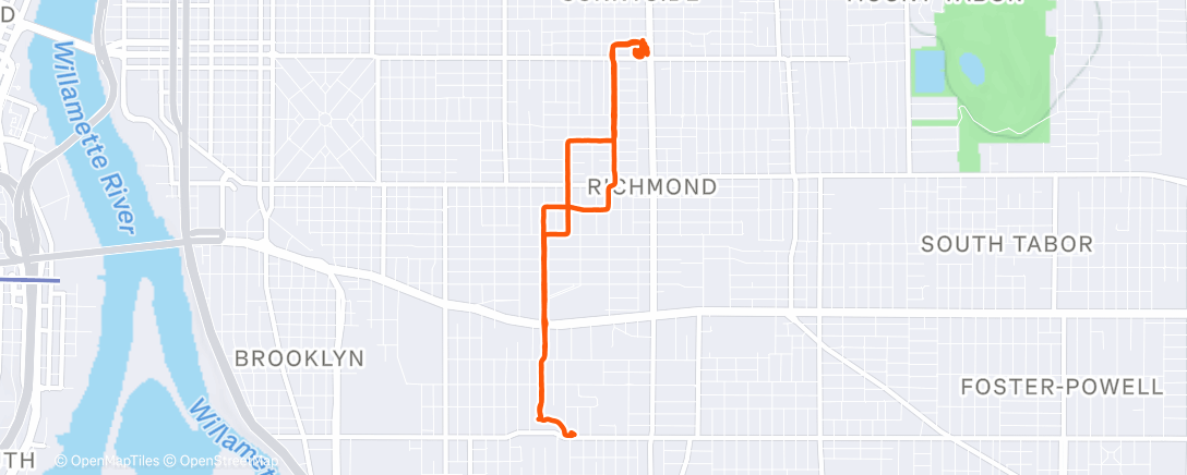 Map of the activity, Fred Meyers