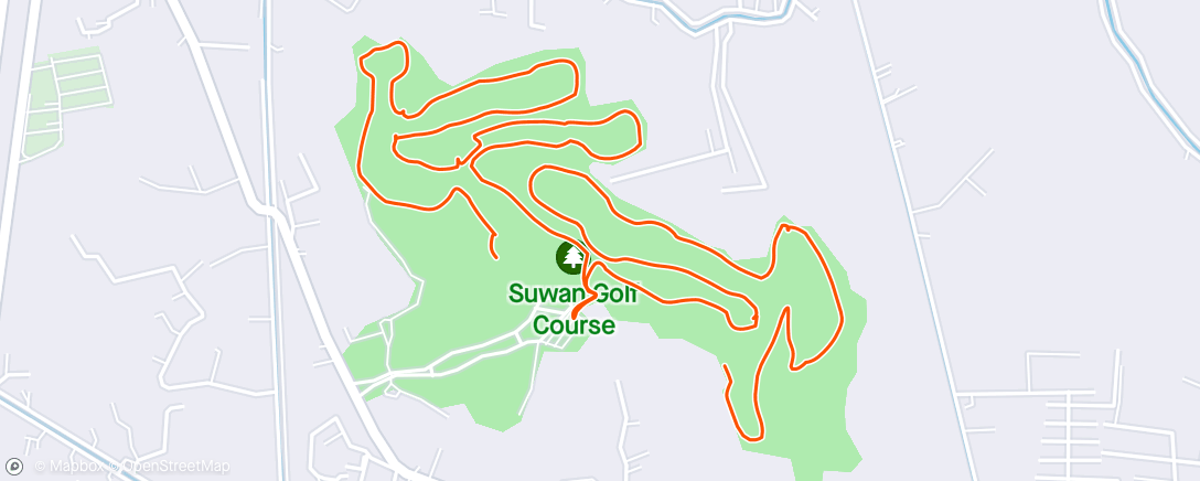 Map of the activity, Afternoon Golf