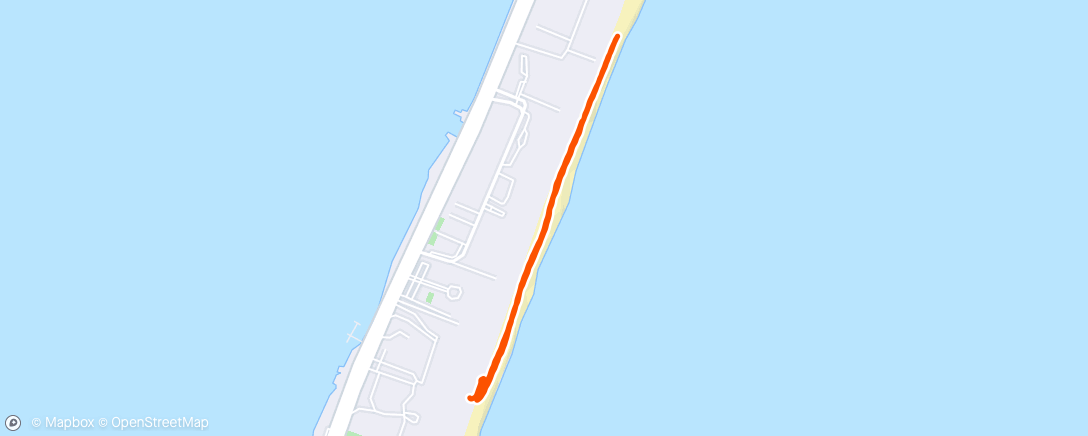 Map of the activity, Beach Walk