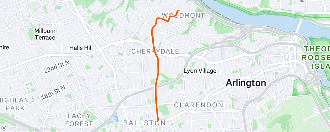 Map of the activity, Evening Walk