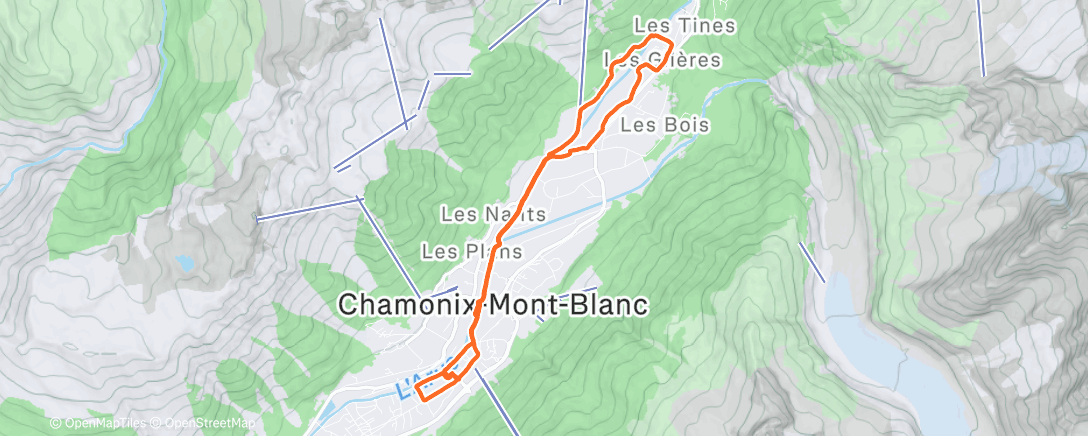 Map of the activity, Morning Trail Run