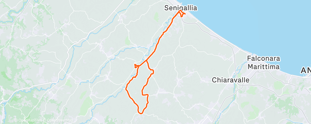 Map of the activity, Morning Ride