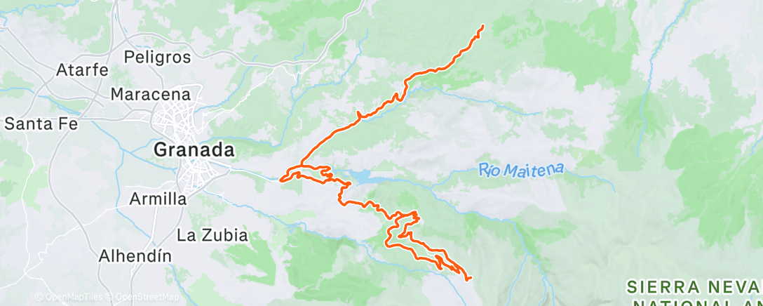 Map of the activity, Morning Ride