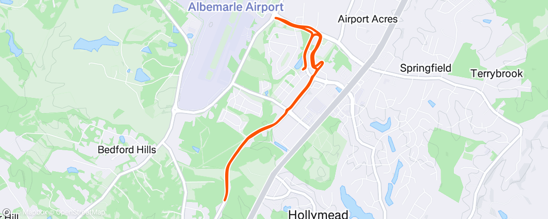 Map of the activity, Morning Run