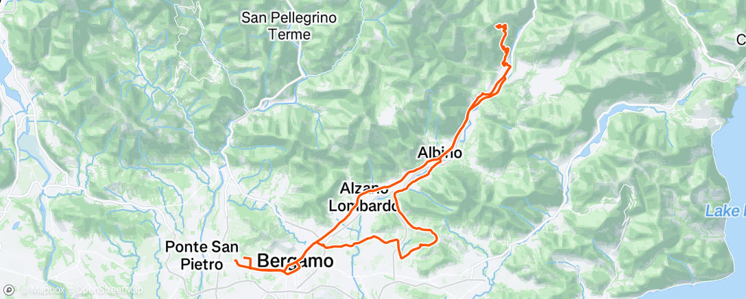 Map of the activity, Giro mattutino