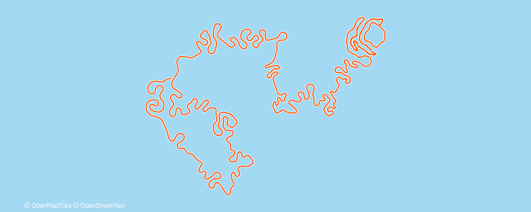 Map of the activity, 1h30’ rodillo MyWhoosh