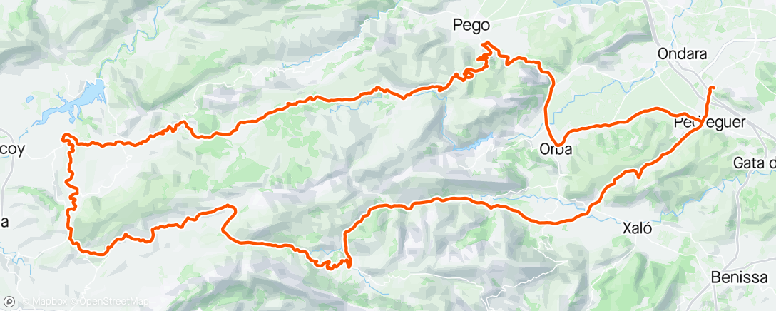 Map of the activity, Giro camp D11