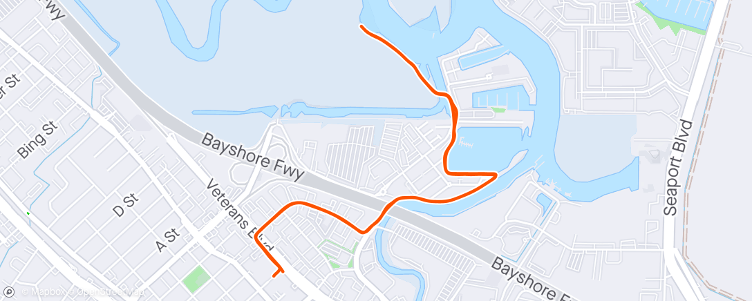 Map of the activity, Afternoon Walk