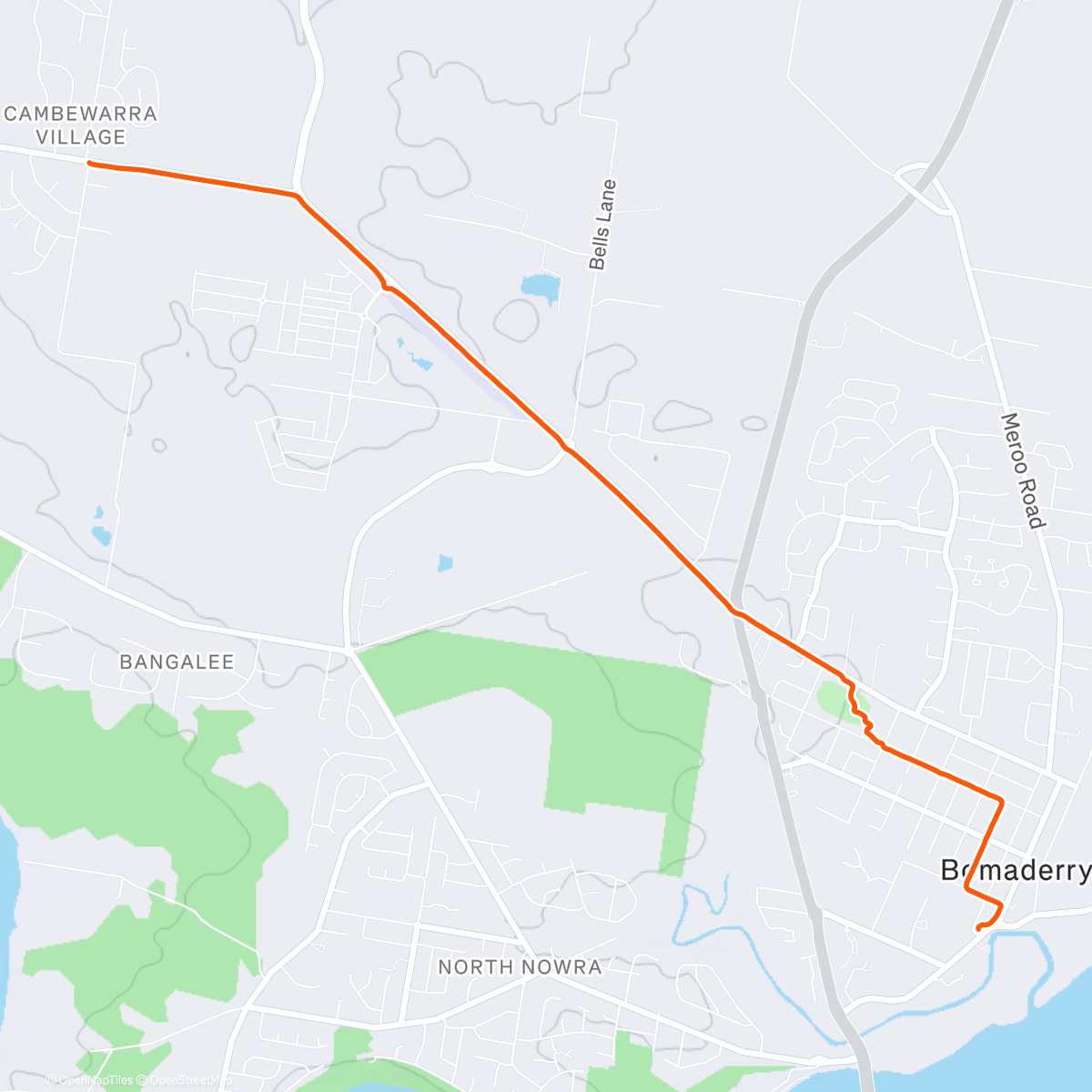 Map of the activity, Home from the auto sparky