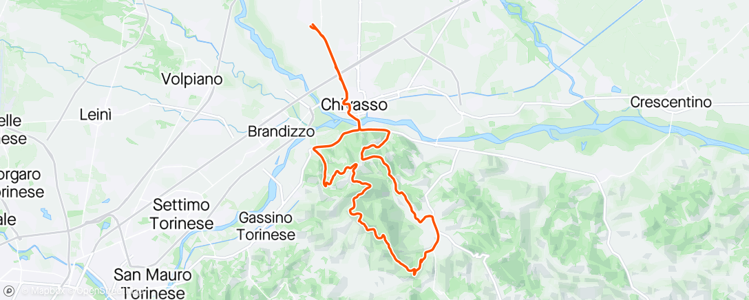 「Sessione di gravel biking pomeridiana」活動的地圖