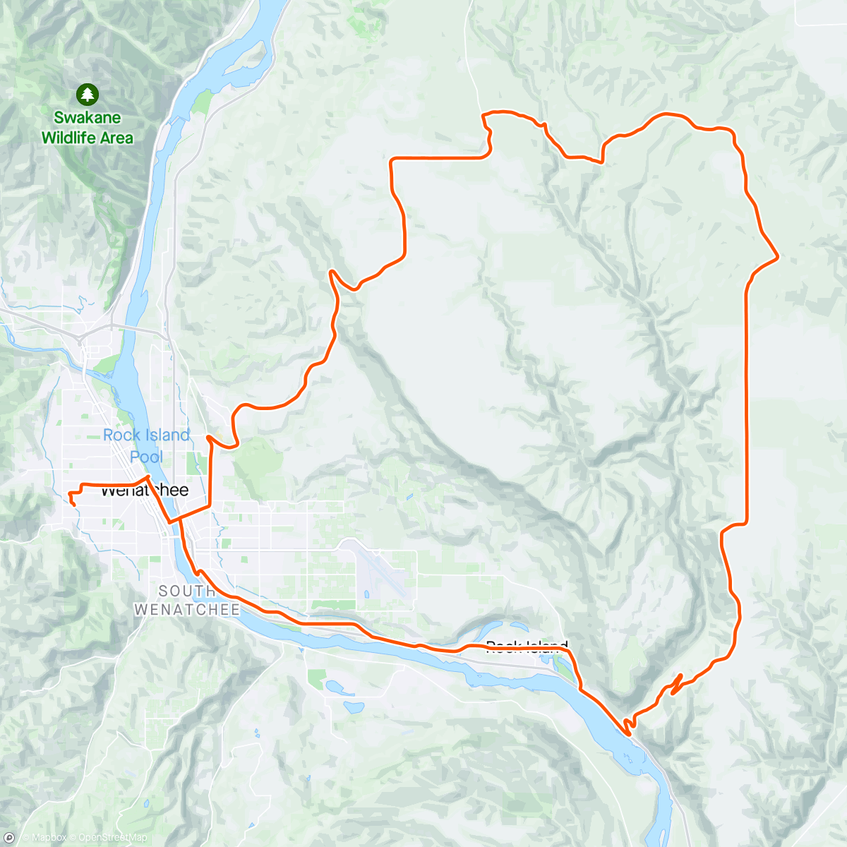 Map of the activity, Alan’s Adventure ride