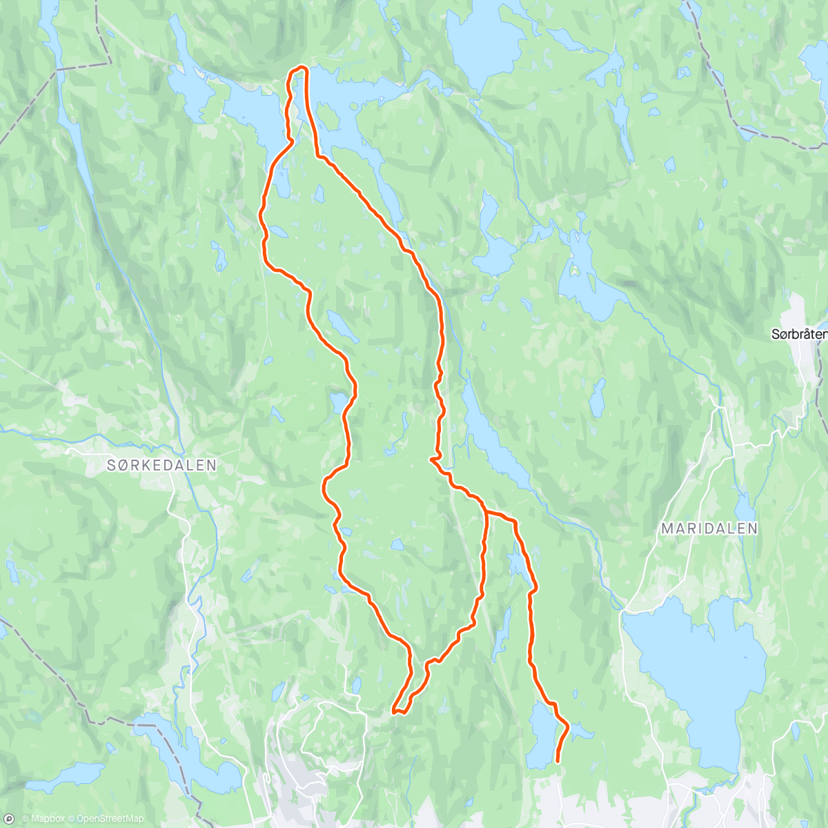 Map of the activity, Nordmarka delux ⛷️⛷️⛷️