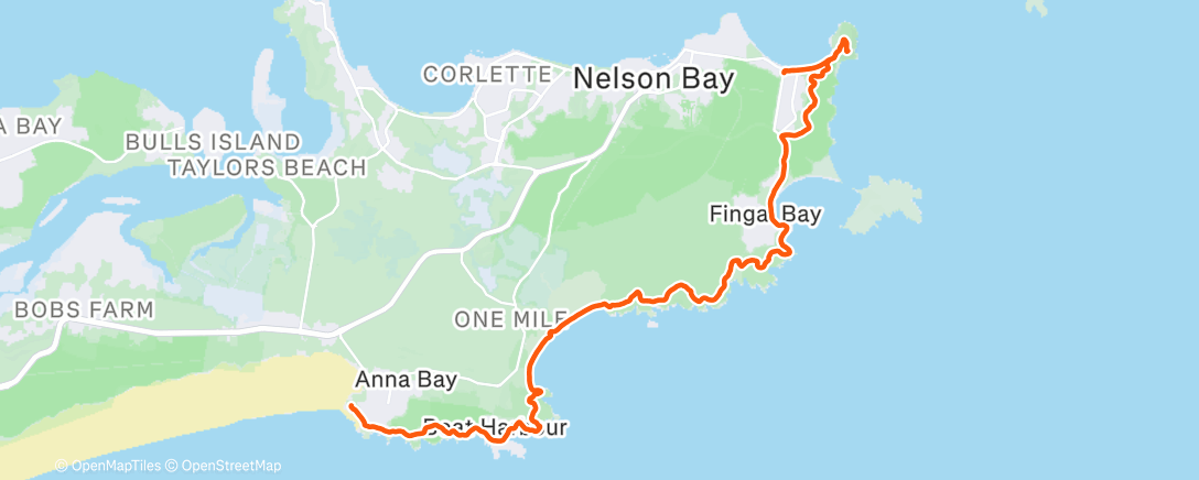 Map of the activity, Morning Hike + weight