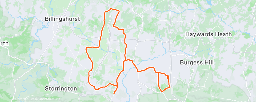 Map of the activity, SRVC Saturday  Flat -2.0° 😂