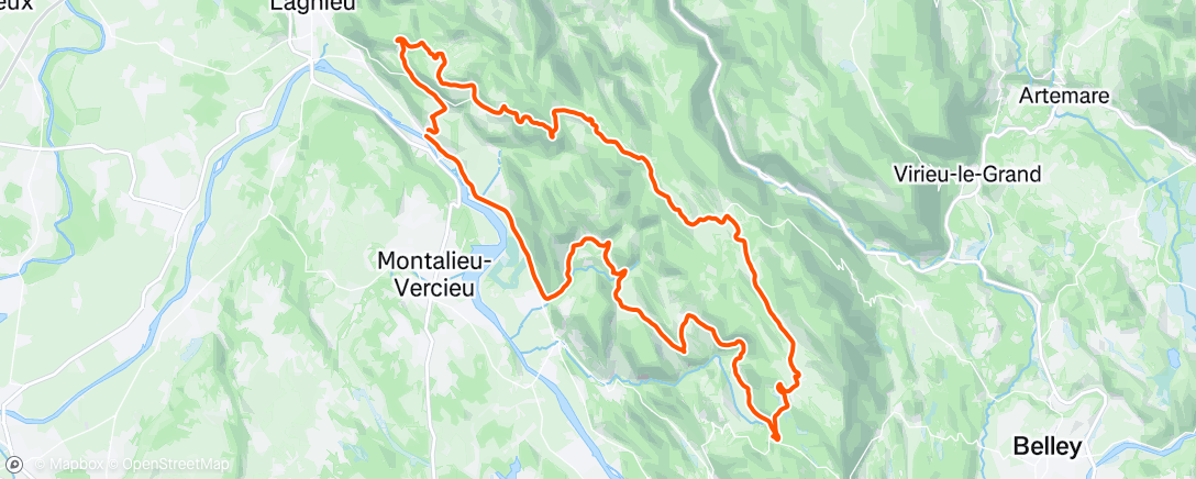 Map of the activity, Le Bugey, pas un 🐈