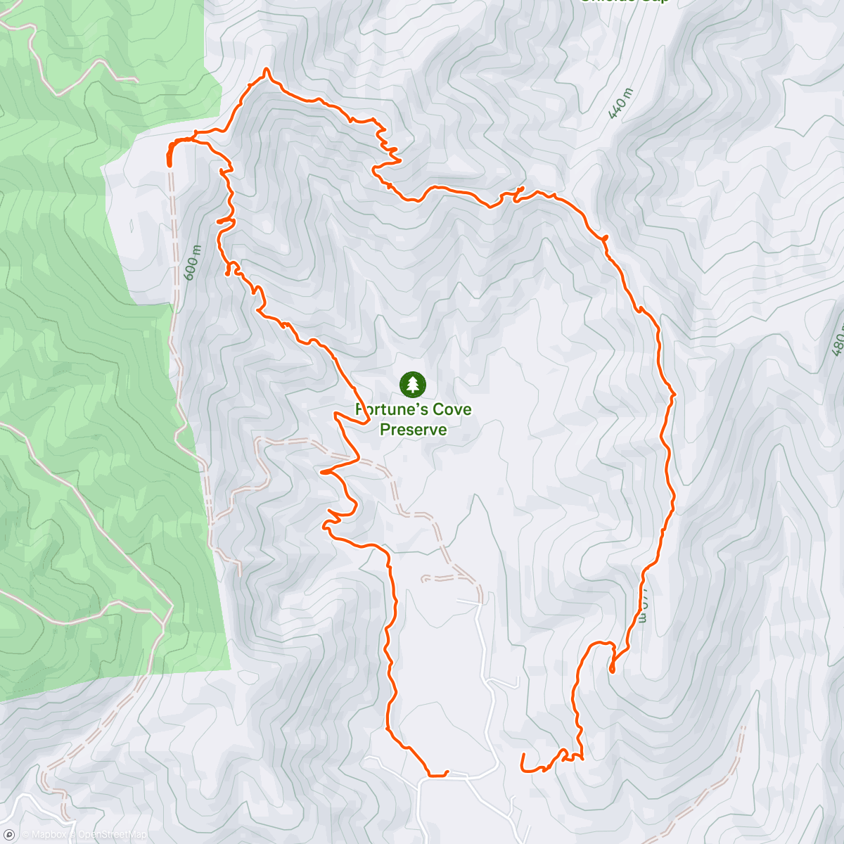 Map of the activity, Fortune’s Cove