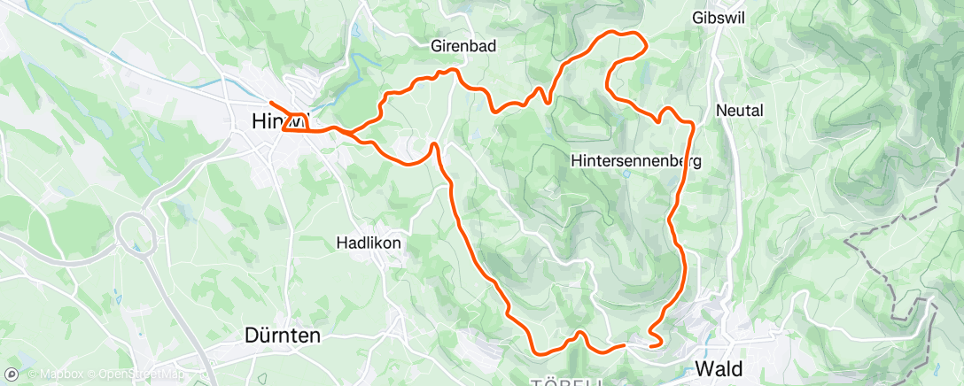 Map of the activity, Fahrt am Nachmittag