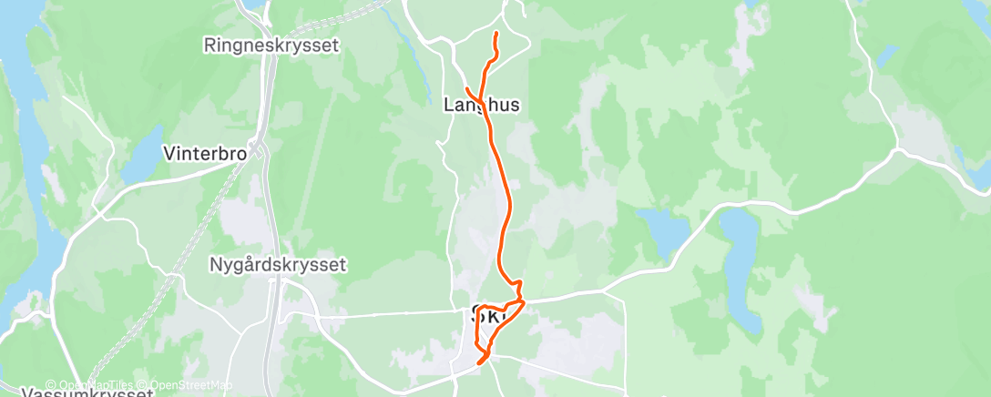 Map of the activity, Morning Run