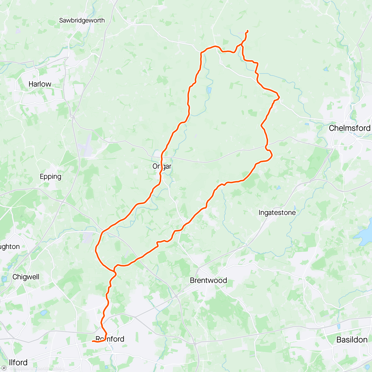 Map of the activity, The Easter’s at Easter - Ride