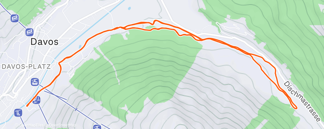 Map of the activity, Afternoon Nordic Ski