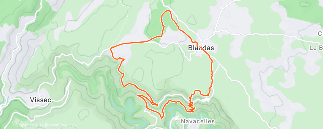 Map of the activity, Balade dans le Cirque en évitant les gouttes 👌