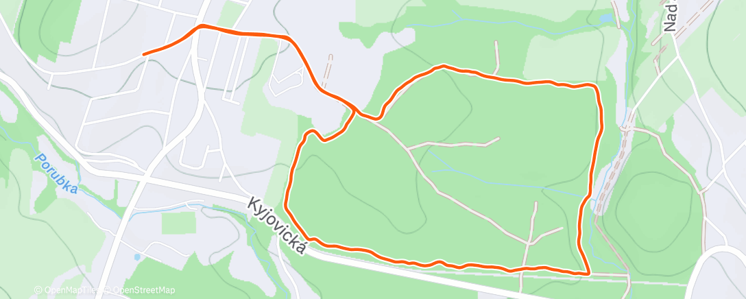 Mapa de la actividad, Lunch Walk