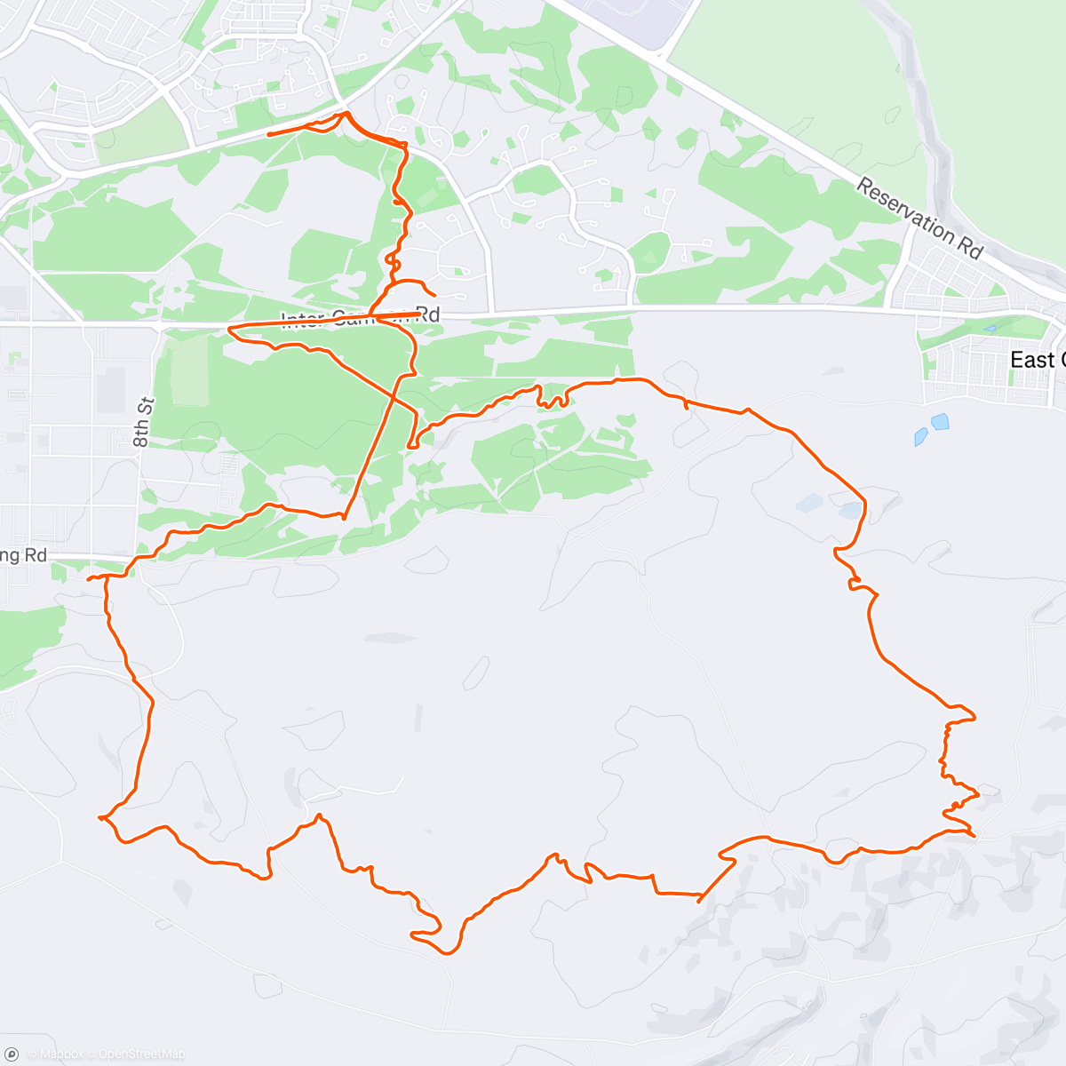 Map of the activity, Turkey Day Fort Ord CX Rip