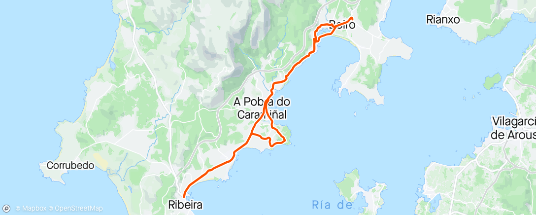 Map of the activity, Ribeira