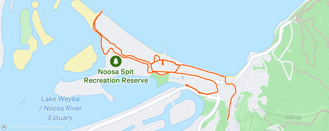 Map of the activity, Morning Run