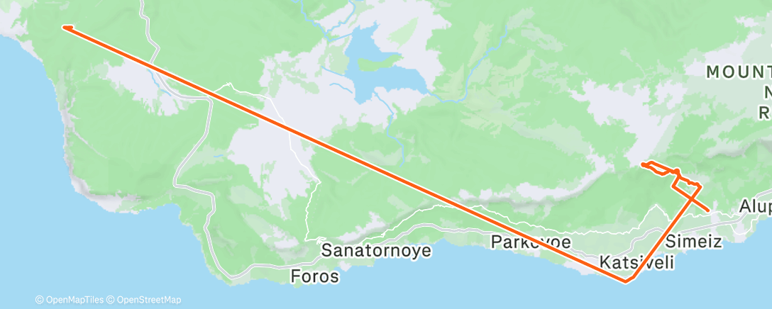 Map of the activity, Трейлраннинг (утро)