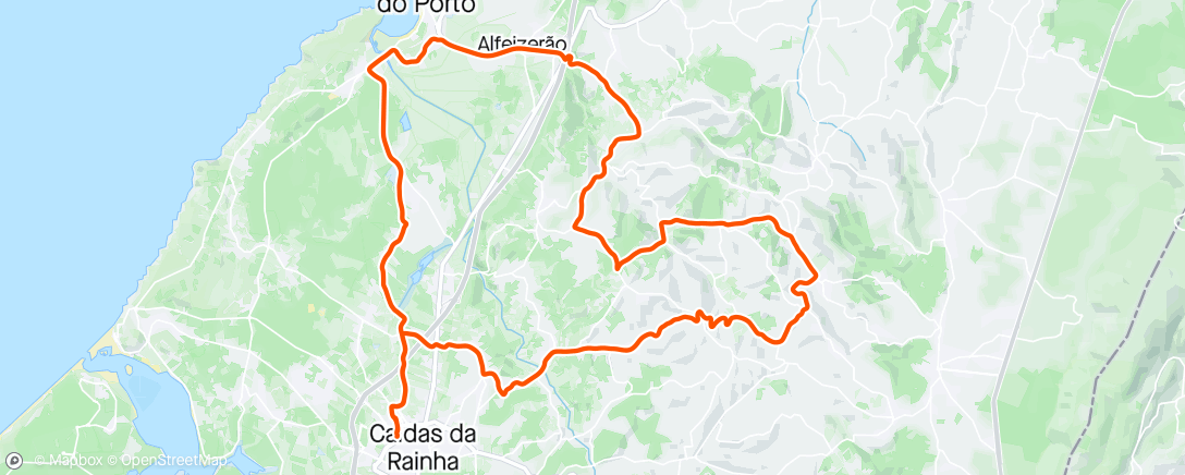 Map of the activity, Ciclismo de Estrada Cadarroeira +4