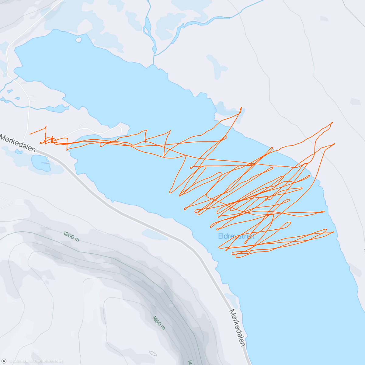Map of the activity, Evening regatta med Håkon